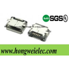 Conector USB Smtmicro de 5 clavijas tipo B